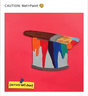 CAUTION: Wet+Paint